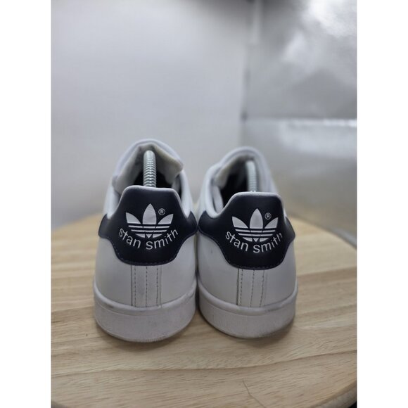Adidas Stan Smith Men's Size 9.5 Athletic Shoes White Blue Casual Sneakers EUC - Picture 5 of 8